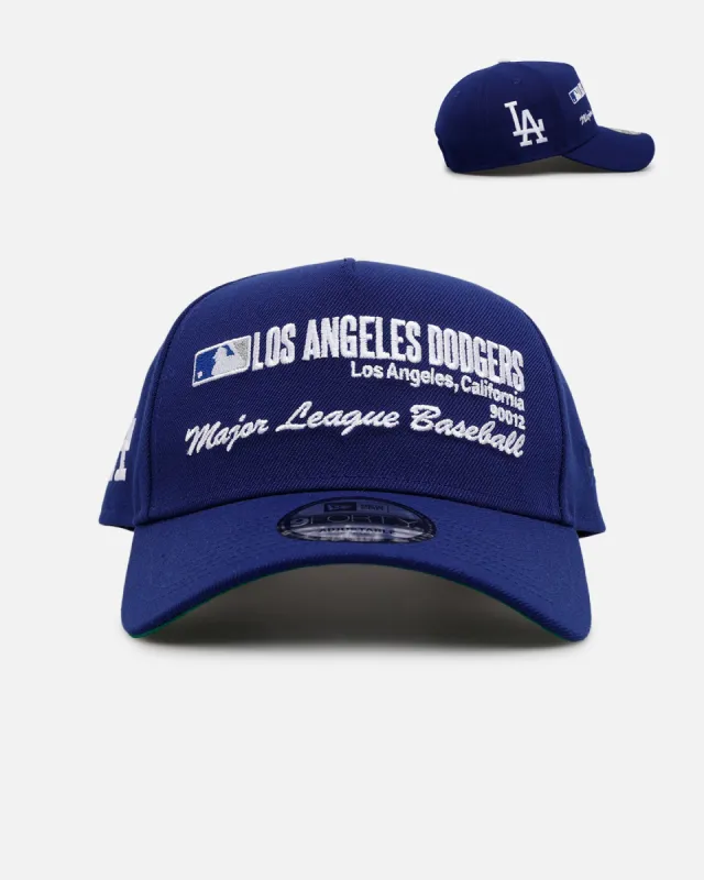 New Era Los Angeles Dodgers 'Workleague' 9FORTY A-Frame Snapback Blue sold by Culture Kings