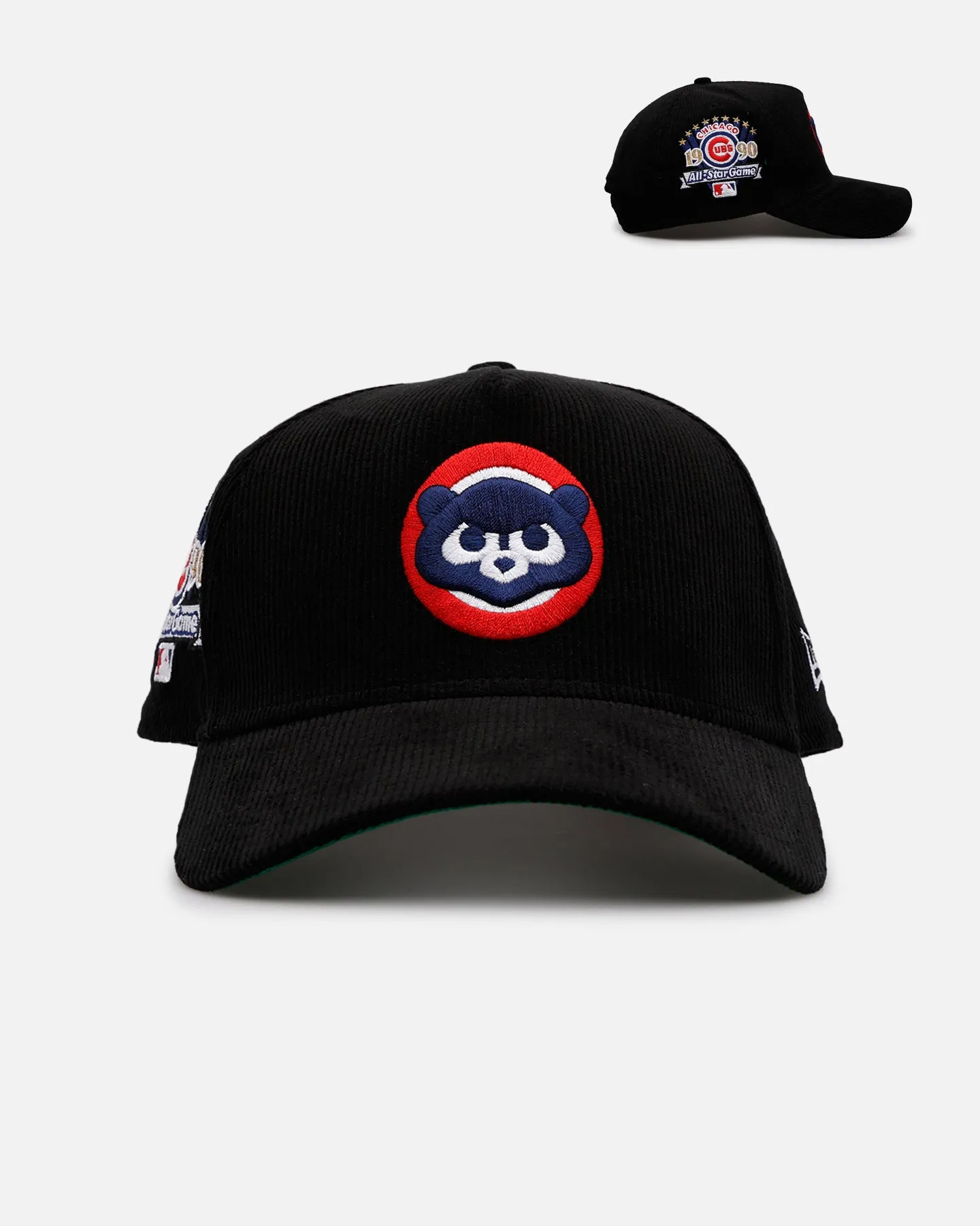 New Era Chicago Cubs 'Black Cord' 9FORTY A-Frame Corduroy Snapback Black sold by Culture Kings