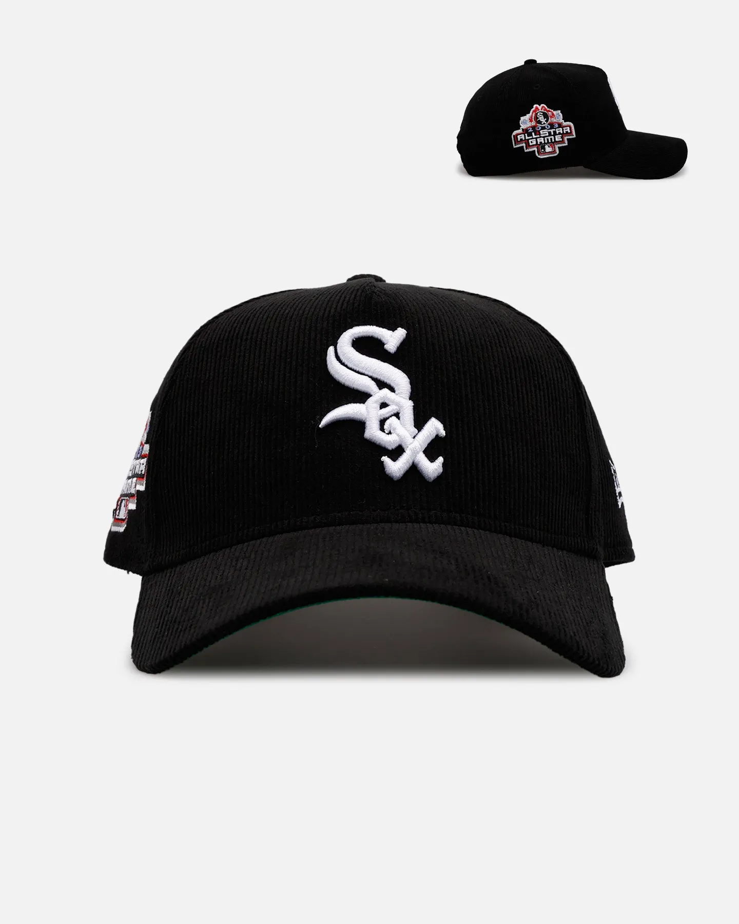 New Era Chicago White Sox 'Black Cord' 9FORTY A-Frame Corduroy Snapback Black sold by Culture Kings