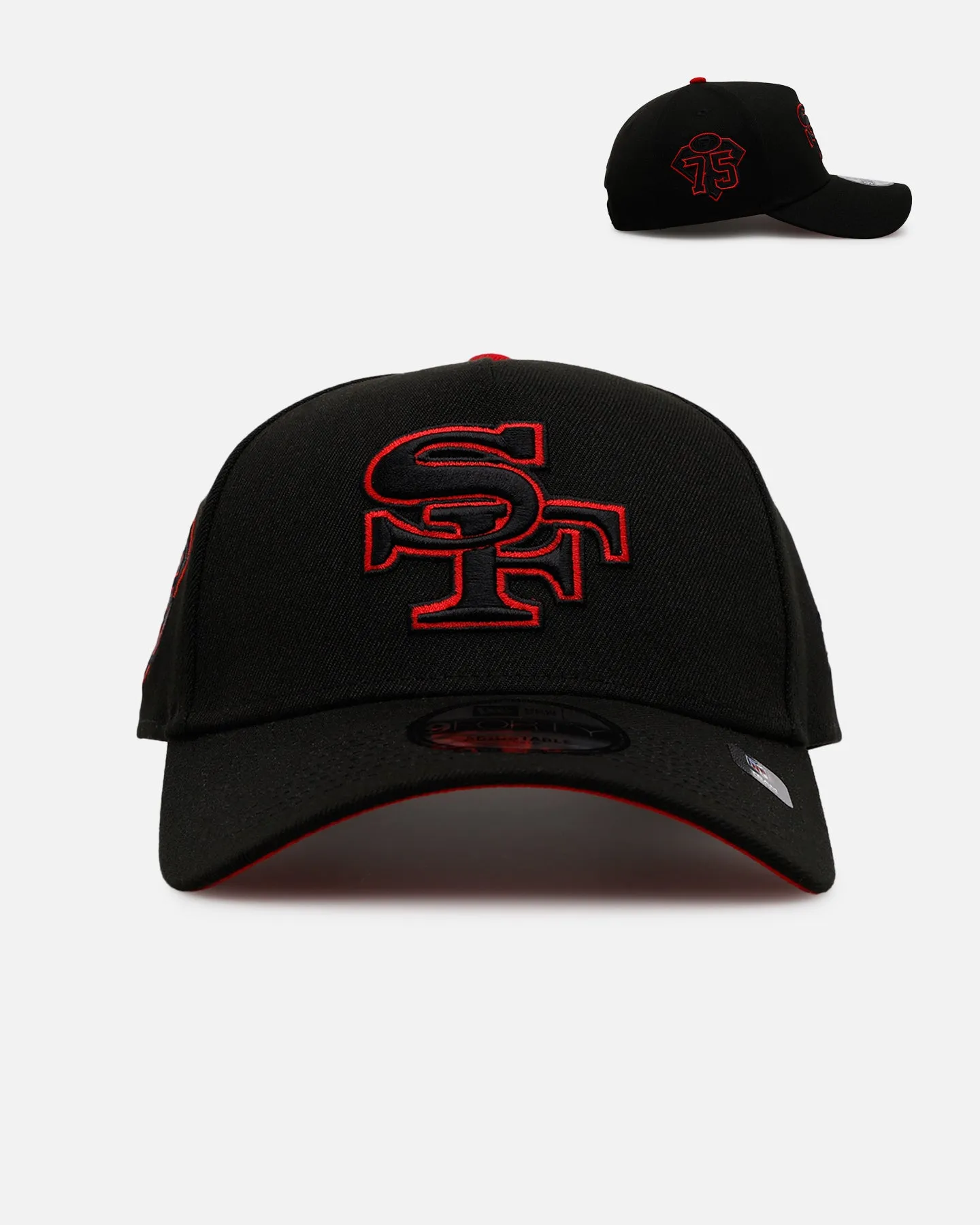 New Era San Francisco 49ers 'Outline' 9FORTY A-Frame Snapback Black sold by Culture Kings