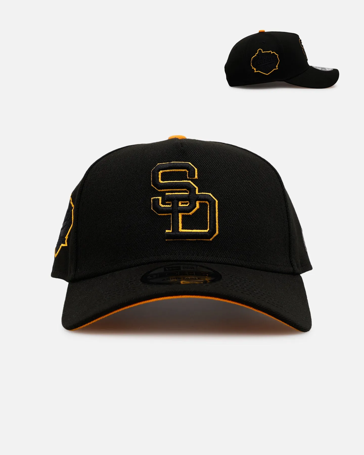 New Era San Diego Padres 'Outline' 9FORTY A-Frame Snapback Black sold by Culture Kings