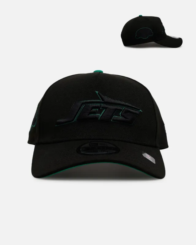 New Era New York Jets 'Outline' 9FORTY A-Frame Snapback Black sold by Culture Kings