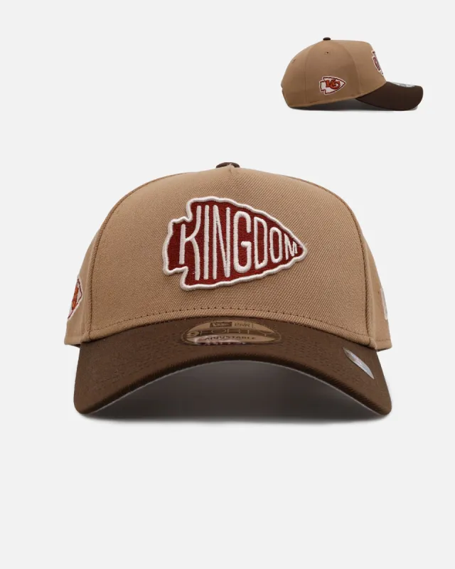 New Era Kansas City Chiefs 'Thanksgiving Football' 9FORTY A-Frame Snapback Khaki sold by Culture Kings
