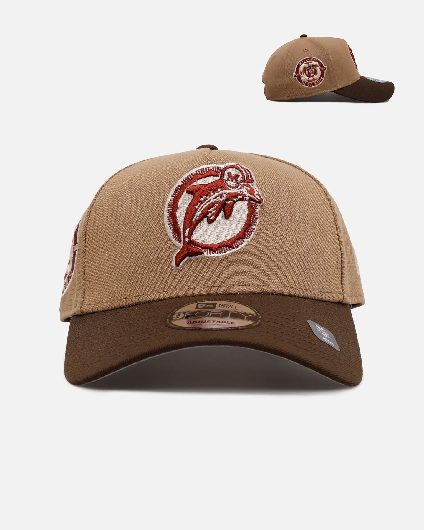 New Era Miami Dolphins 'Thanksgiving Football' 9FORTY A-Frame Snapback Khaki sold by Culture Kings