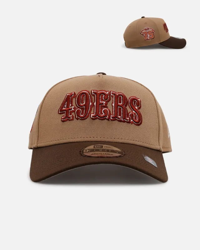 New Era San Francisco 49ers 'Thanksgiving Football' 9FORTY A-Frame Snapback Khaki sold by Culture Kings