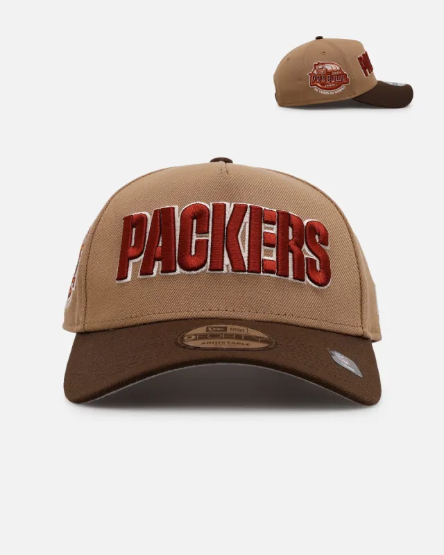 New Era Green Bay Packers 'Thanksgiving Football' 9FORTY A-Frame Snapback Khaki sold by Culture Kings