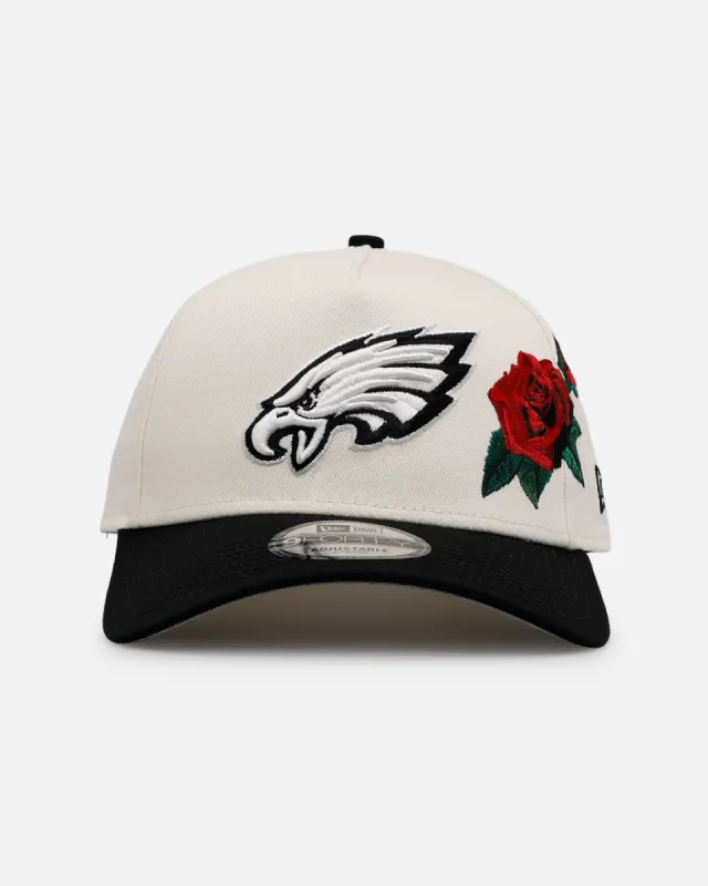 New Era Philadelphia Eagles 'Chrome Black Roses' 9FORTY A-Frame Snapback Chrome/Black sold by Culture Kings