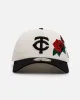 New Era Minnesota Twins 'Chrome Black Roses' 9FORTY A-Frame Snapback Chrome/Black sold by Culture Kings