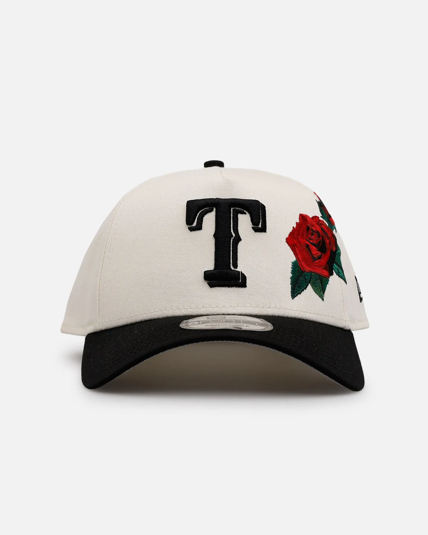 New Era Texas Rangers 'Chrome Black Roses' 9FORTY A-Frame Snapback Chrome/Black sold by Culture Kings