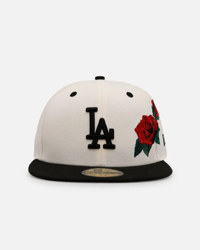 New Era Los Angeles Dodgers 'Chrome Black Roses' 59FIFTY Fitted Chrome/Black sold by Culture Kings