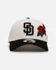 New Era San Diego Padres 'Chrome Black Roses' 9FORTY A-Frame Snapback Chrome/Black sold by Culture Kings