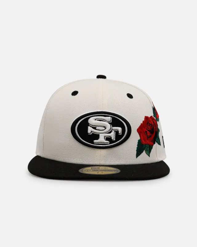 New Era San Francisco 49ers 'Chrome Black Roses' 59FIFTY Fitted Chrome/Black sold by Culture Kings