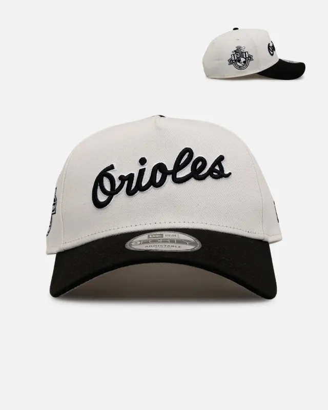 New Era Baltimore Orioles 'Chrome Black' 9FORTY A-Frame Snapback Chrome/Black sold by Culture Kings