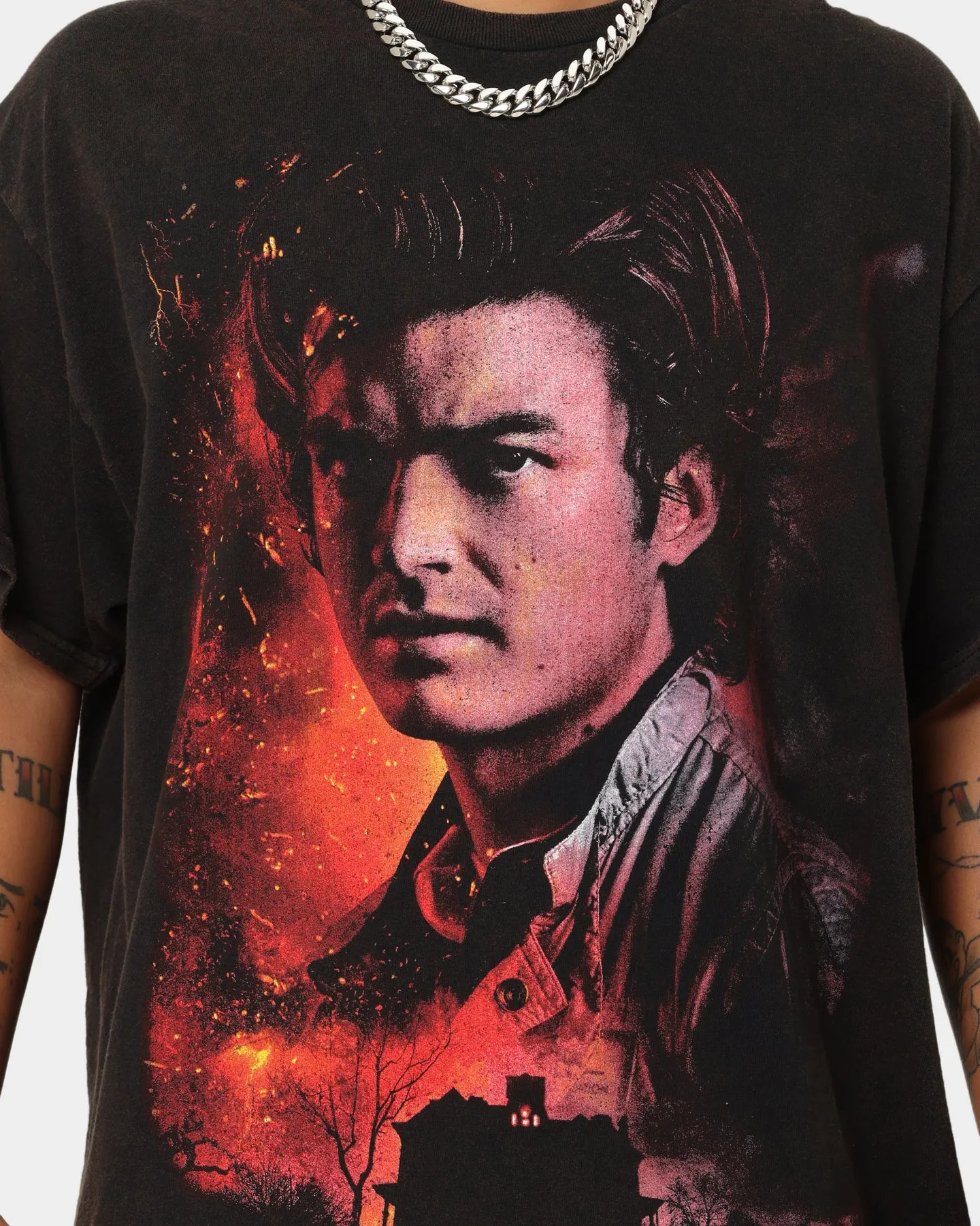 Goat Crew X Stranger Things Steve Vintage T-Shirt Black Wash sold by Culture Kings product image thumbnail 3