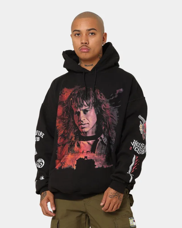 Goat Crew X Stranger Things Eddie Vintage Hoodie Black Wash sold by Culture Kings