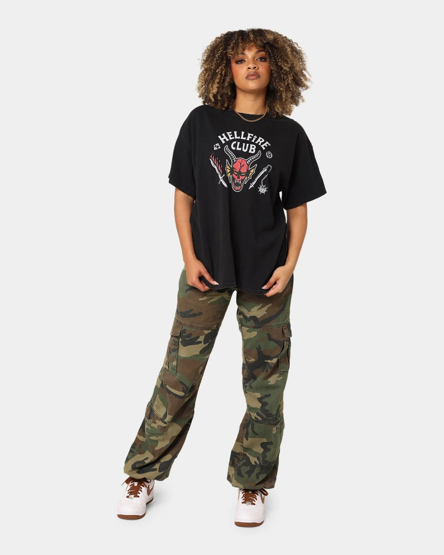 Goat Crew Goat Crew X Stranger Things Hellfire Club Vintage T-Shirt Washed Black sold by Culture Kings product image thumbnail 2