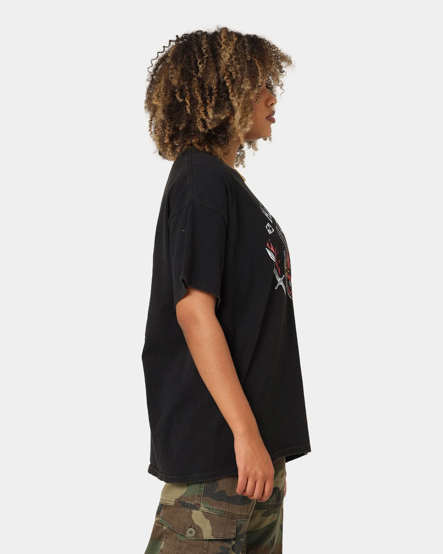 Goat Crew Goat Crew X Stranger Things Hellfire Club Vintage T-Shirt Washed Black sold by Culture Kings product image thumbnail 5