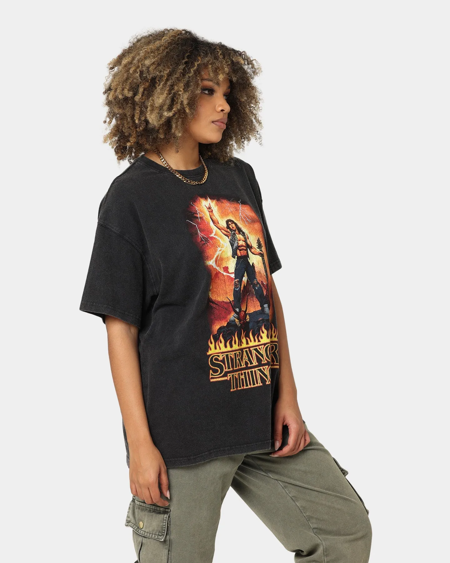 Goat Crew X Stranger Things Metal Vintage T-Shirt Vintage Black sold by Culture Kings product image thumbnail 5
