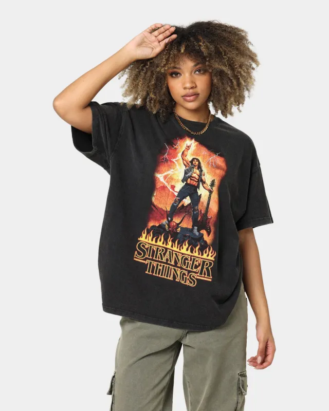 Goat Crew X Stranger Things Metal Vintage T-Shirt Vintage Black sold by Culture Kings