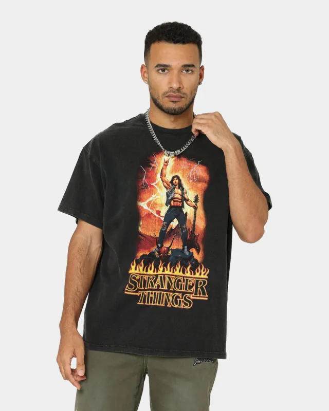 Goat Crew X Stranger Things Metal Vintage T-Shirt Vintage Black sold by Culture Kings
