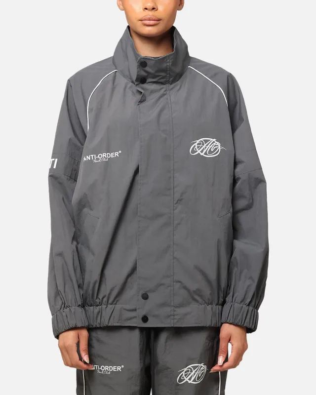The Anti Order Track Club Windbreaker Jacket Dark Grey/Grey sold by Culture Kings