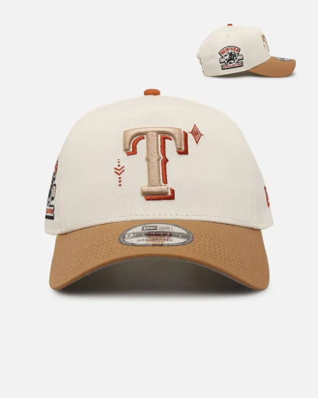 New Era Texas Rangers 'Sunset Trails' 9FORTY A-Frame Snapback Rust sold by Culture Kings