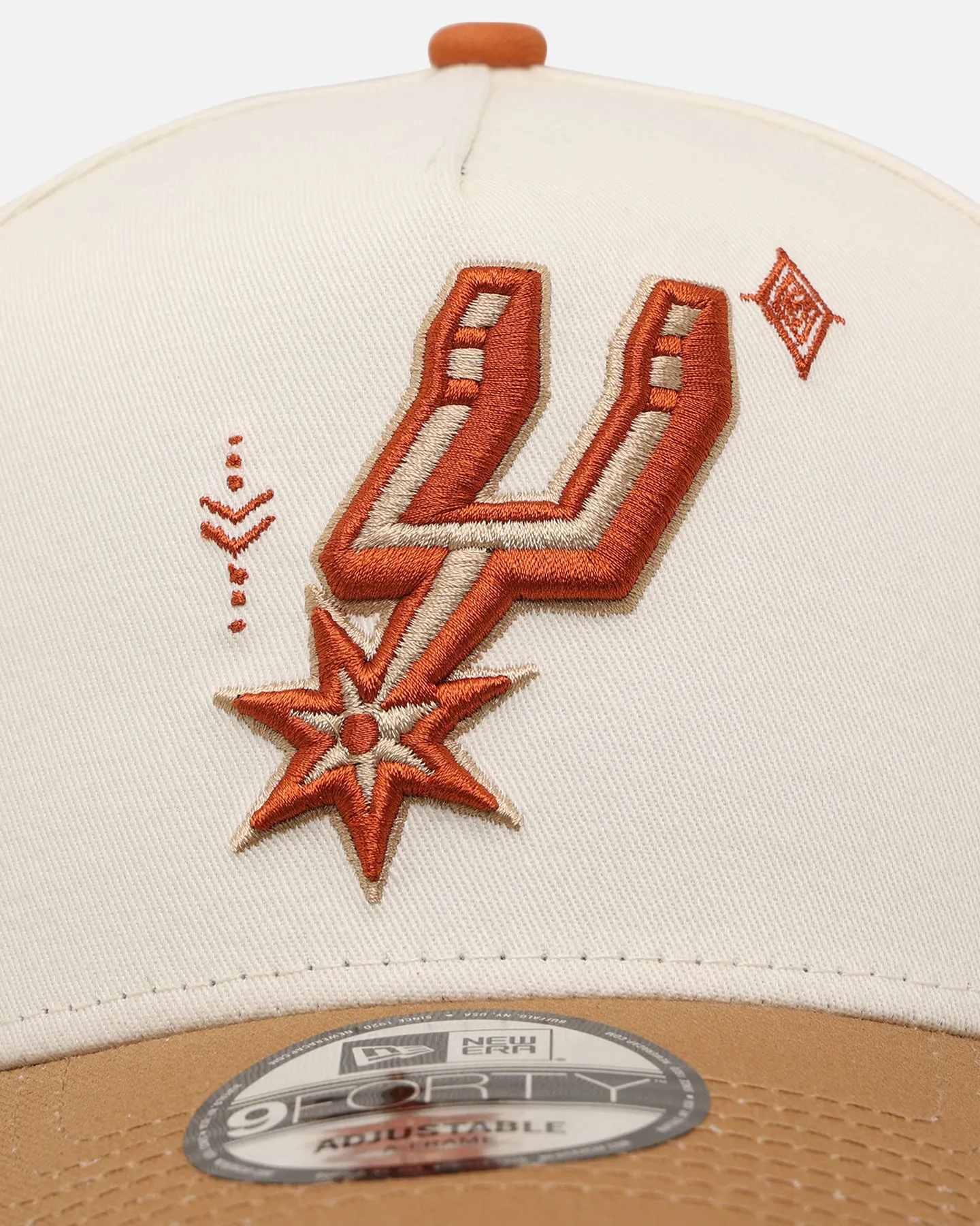 New Era San Antonio Spurs 'Sunset Trails' 9FORTY A-Frame Snapback Rust sold by Culture Kings product image thumbnail 5