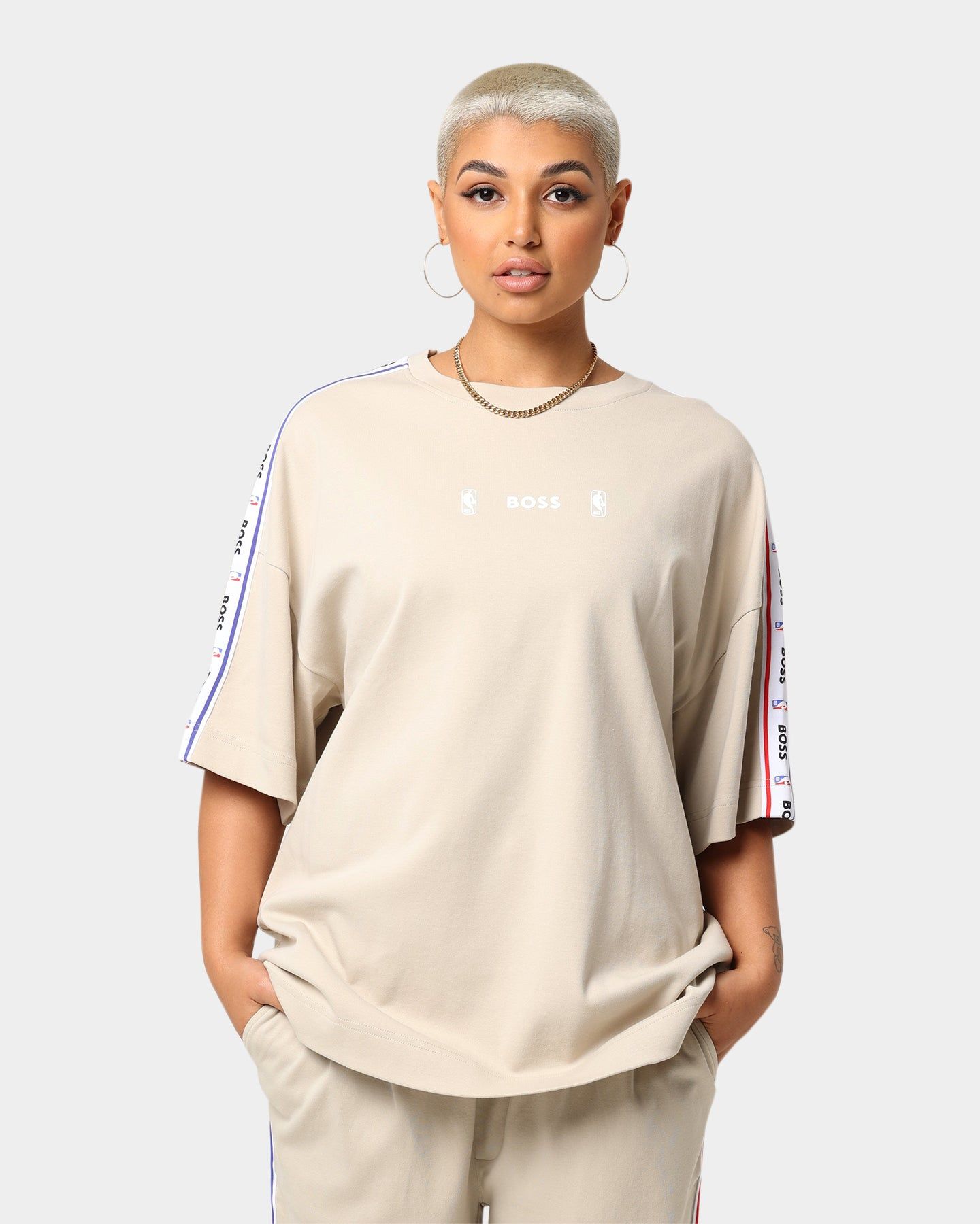 Hugo Boss Hugo Boss X NBA Modern T-Shirt Light Beige sold by Culture Kings