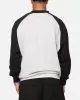 Carre Panel Raglan Crewneck Black/Grey Marle sold by Culture Kings