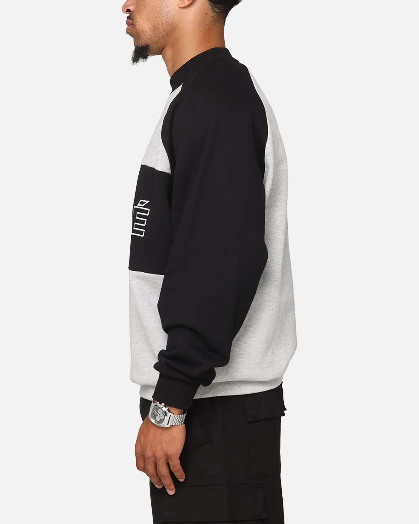 Carre Panel Raglan Crewneck Black/Grey Marle sold by Culture Kings product image thumbnail 5