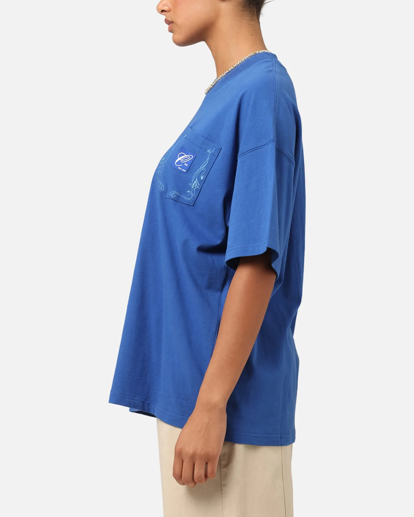 Carre Floral Pocket Oversized T-Shirt Blue sold by Culture Kings product image thumbnail 5