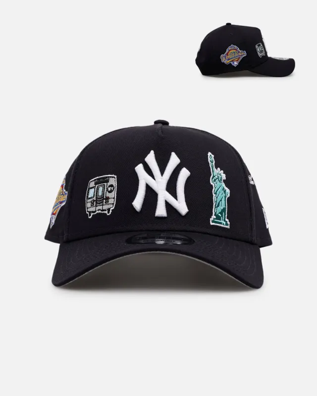 New Era New York Yankees 'City Icons' 9FORTY A-Frame Snapback Navy sold by Culture Kings
