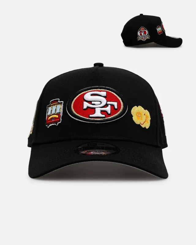 New Era San Francisco 49ers 'City Icons' 9FORTY A-Frame Snapback Black sold by Culture Kings