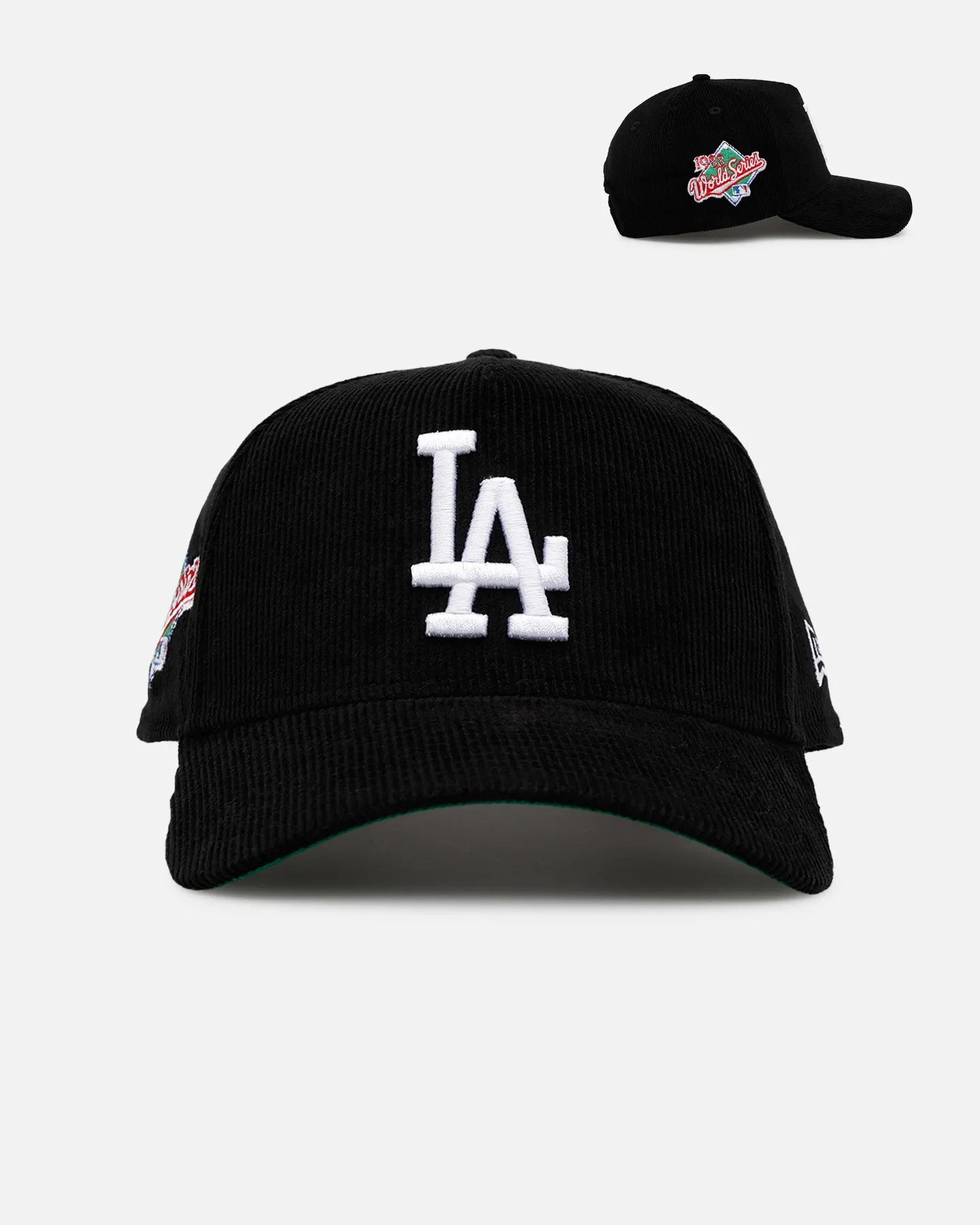 New Era Los Angeles Dodgers 'Black Cord' 9FORTY A-Frame Corduroy Snapback Black sold by Culture Kings