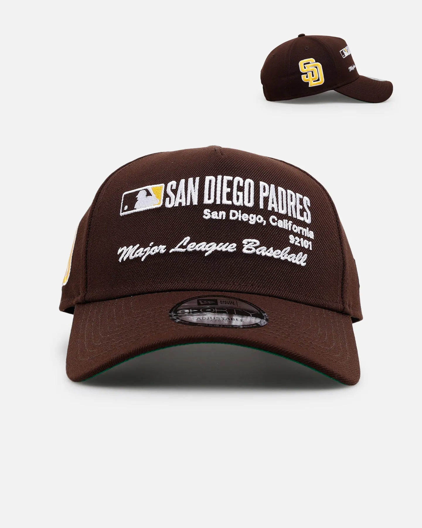 New Era San Diego Padres 'Workleague' 9FORTY A-Frame Snapback Brown sold by Culture Kings