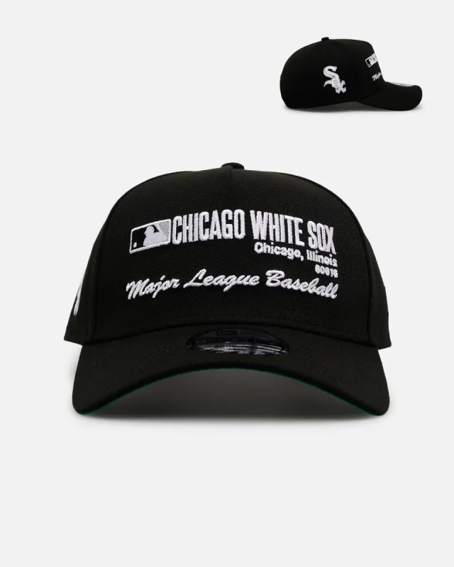 New Era Chicago White Sox 'Workleague' 9FORTY A-Frame Snapback Black sold by Culture Kings