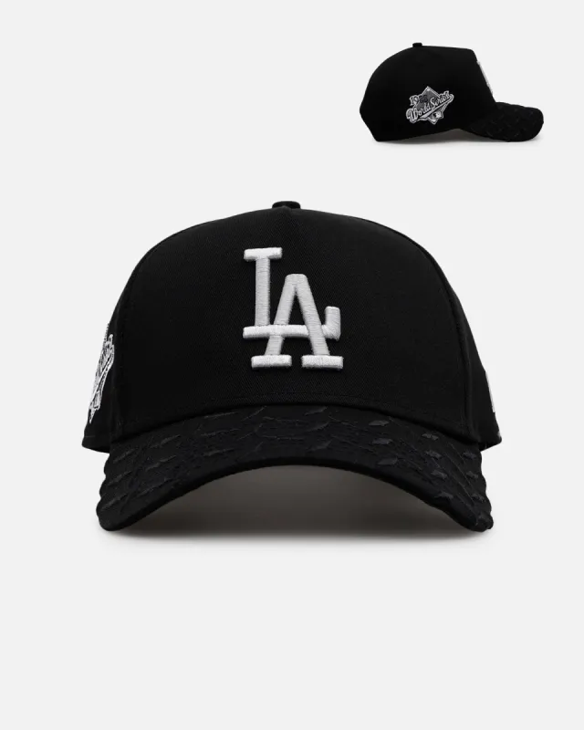 New Era Los Angeles Dodgers 'Dark Steel' 9FORTY A-Frame Snapback Black/Grey sold by Culture Kings