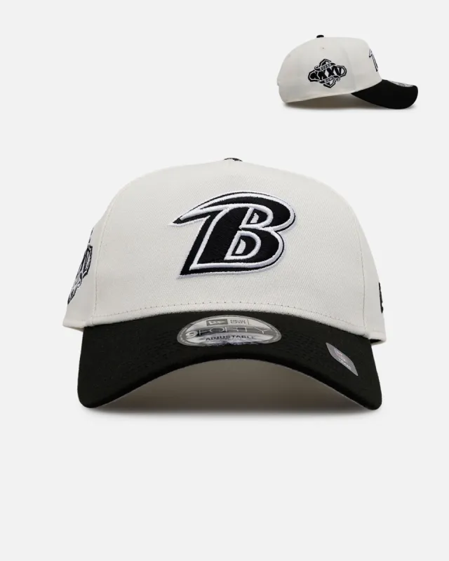 New Era Baltimore Ravens 'Chrome Black' 9FORTY A-Frame Snapback Chrome/Black sold by Culture Kings