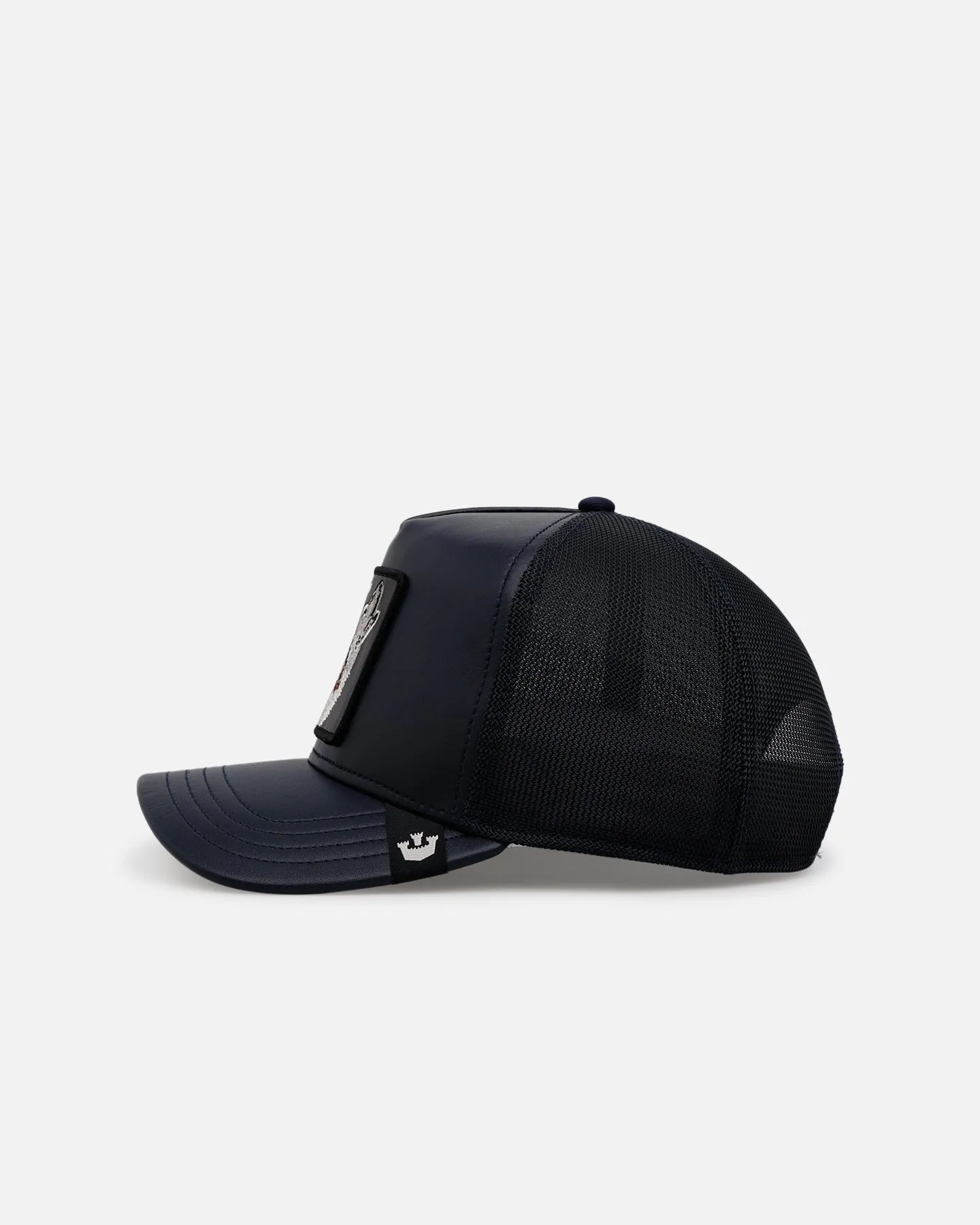 Goorin Bros The Lone Wolf Leather Trucker Snapback Navy sold by Culture Kings product image thumbnail 5
