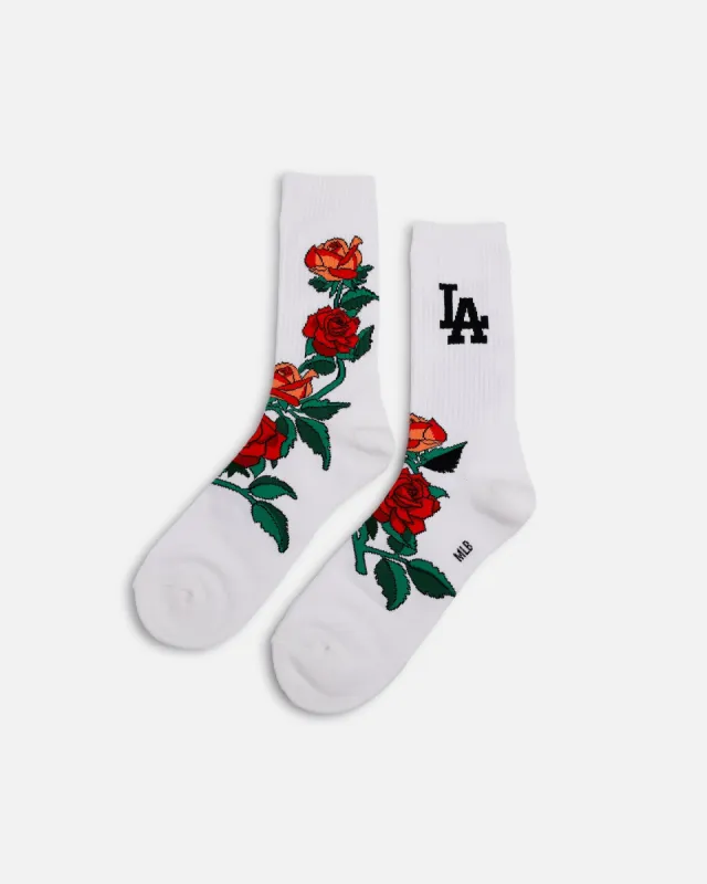 Pro Compression Los Angeles Dodgers Rose Crew Sock White sold by Culture Kings