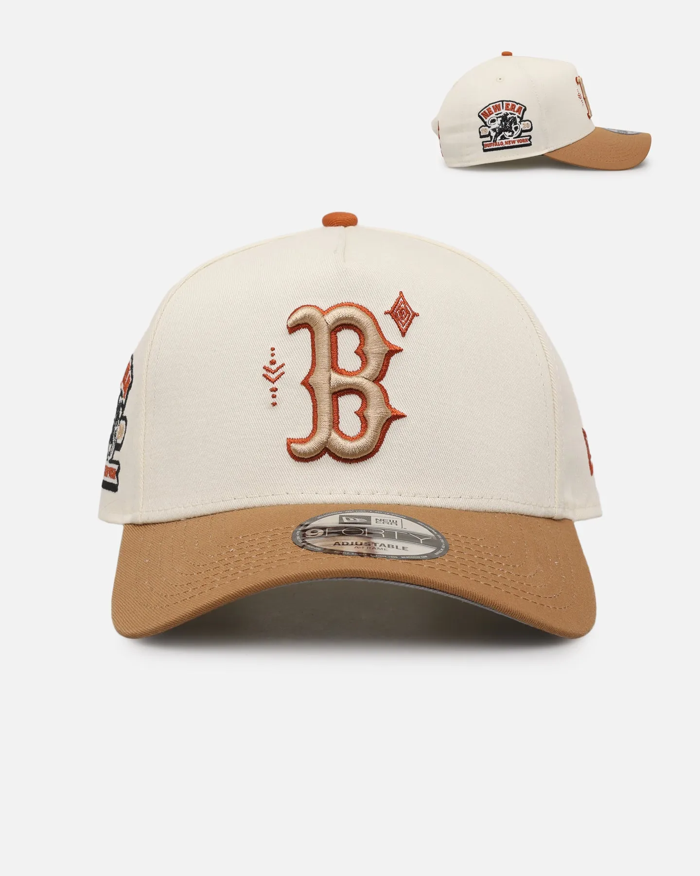 New Era Boston Red Sox 'Sunset Trails' 9FORTY A-Frame Snapback Rust sold by Culture Kings