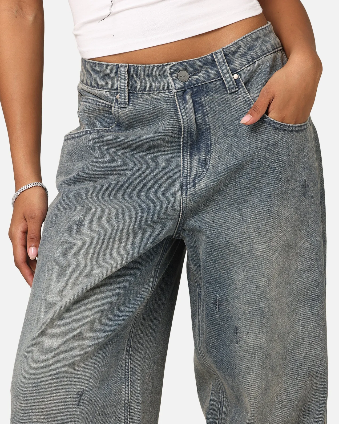 Saint Morta Amplus Graveyard Jeans Dirty Denim sold by Culture Kings product image thumbnail 4