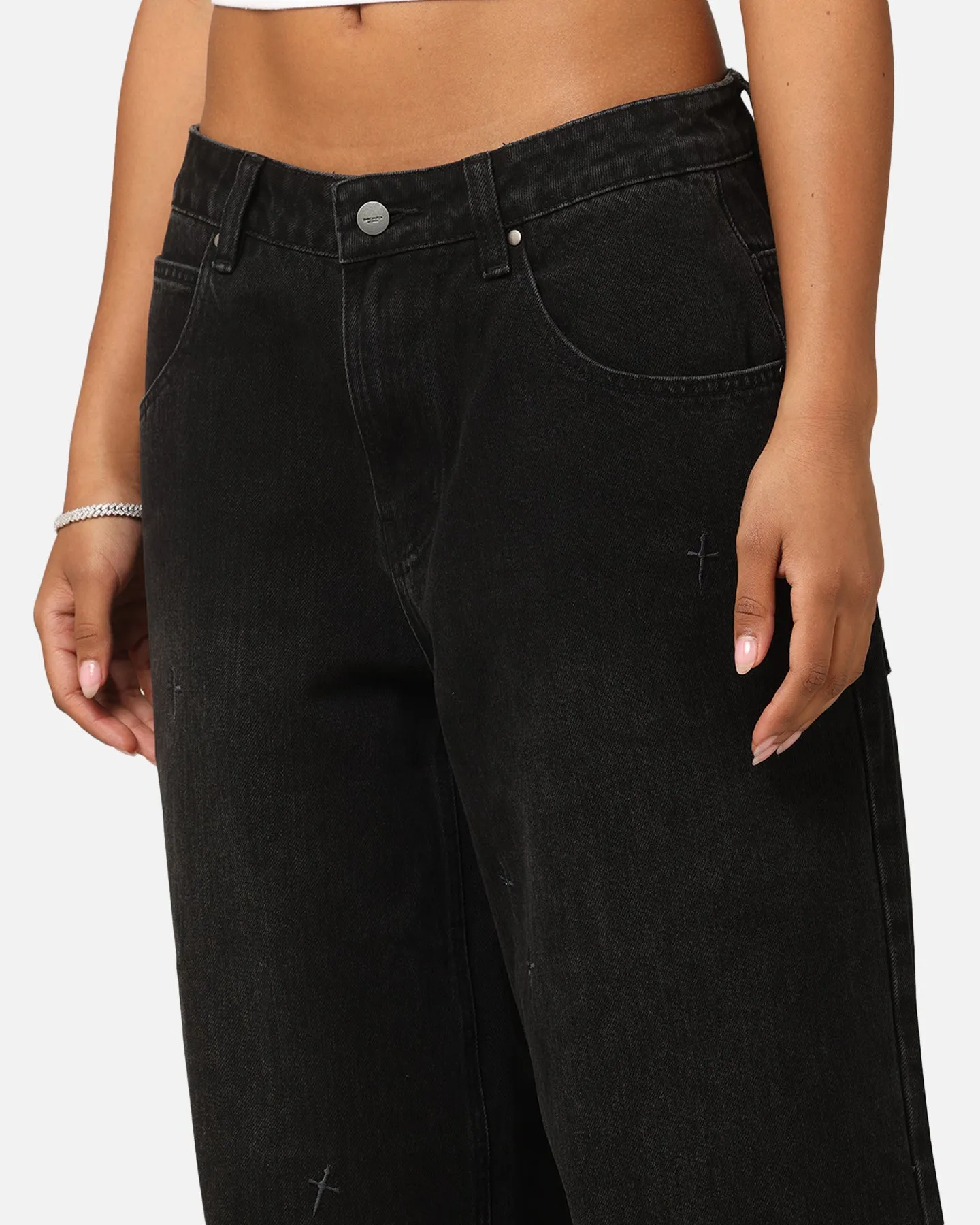 Saint Morta Amplus Graveyard Jeans Black Shadow sold by Culture Kings product image thumbnail 3