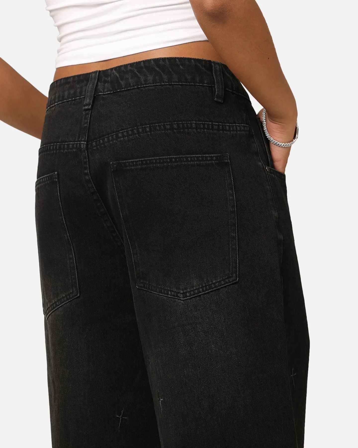 Saint Morta Amplus Graveyard Jeans Black Shadow sold by Culture Kings product image thumbnail 4