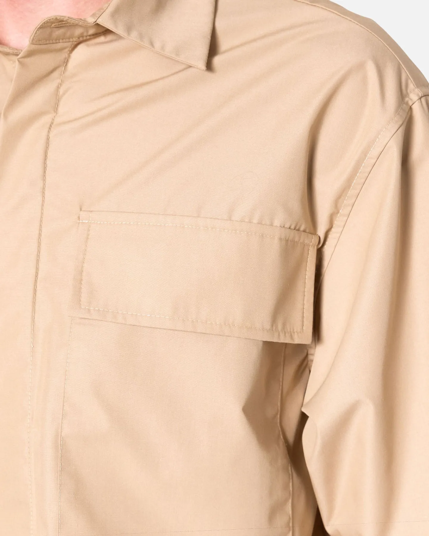 MNML Cropped Short Sleeve Shirt Khaki sold by Culture Kings product image thumbnail 5
