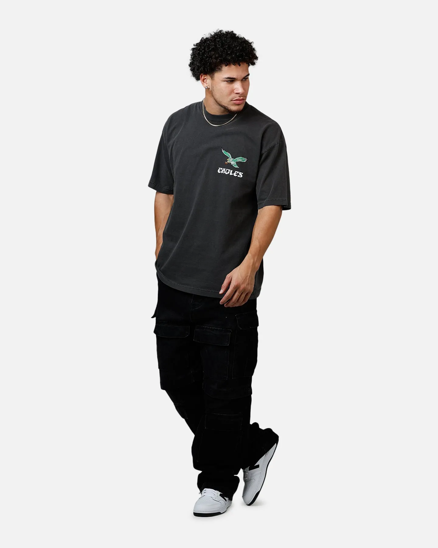 Mitchell & Ness Philadelphia Eagles Alter Ego Vintage T-Shirt Faded Black sold by Culture Kings product image thumbnail 3