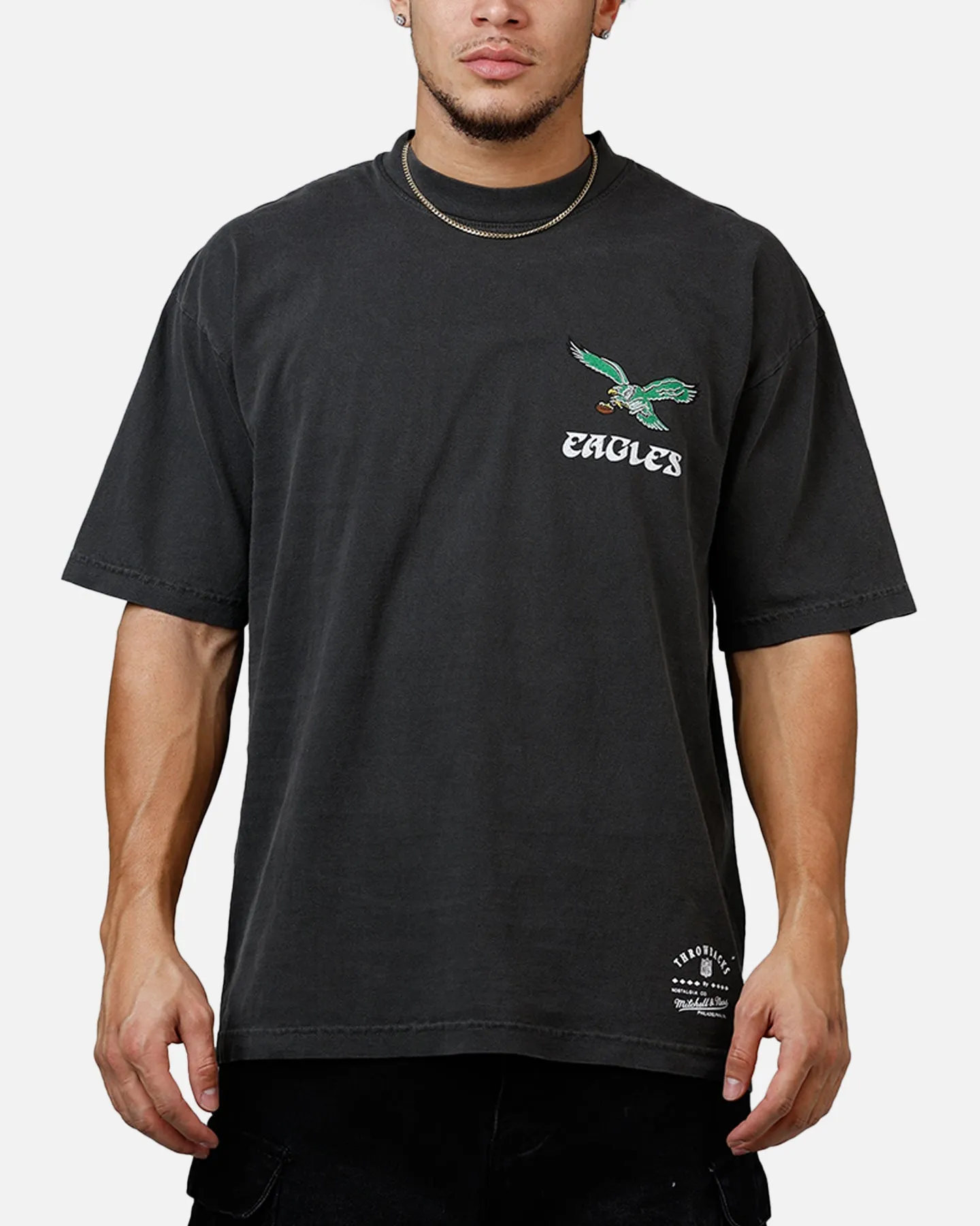 Mitchell & Ness Philadelphia Eagles Alter Ego Vintage T-Shirt Faded Black sold by Culture Kings product image thumbnail 2