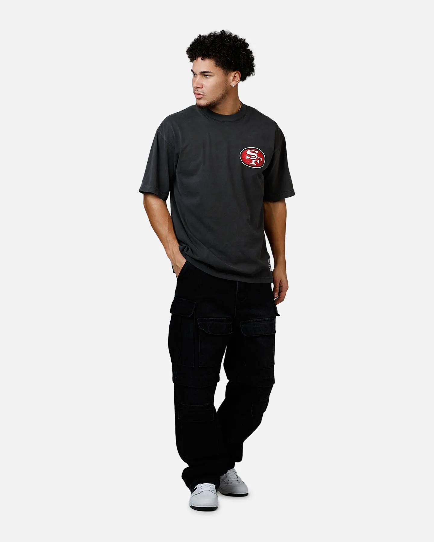 Mitchell & Ness San Francisco 49ers Alter Ego Vintage T-Shirt Faded Black sold by Culture Kings product image thumbnail 3