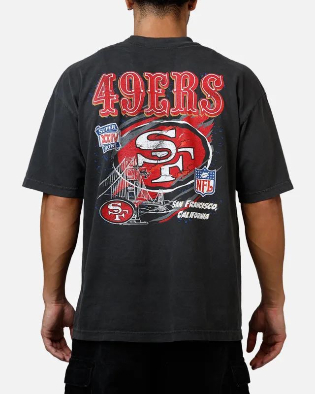 Mitchell & Ness San Francisco 49ers Alter Ego Vintage T-Shirt Faded Black sold by Culture Kings