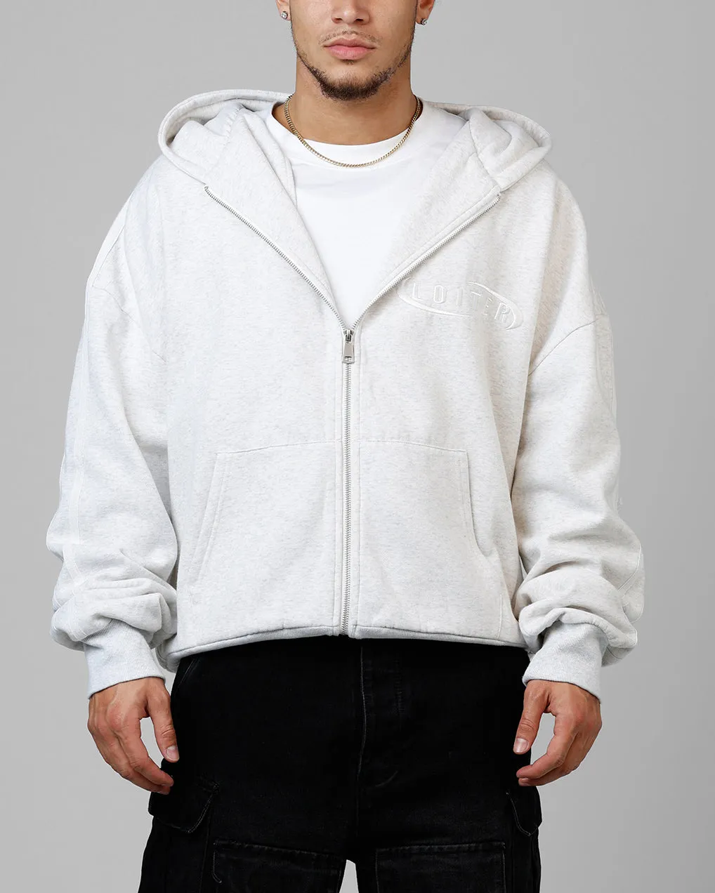 Loiter Night Vision Hoodie Grey Marle sold by Culture Kings product image thumbnail 2